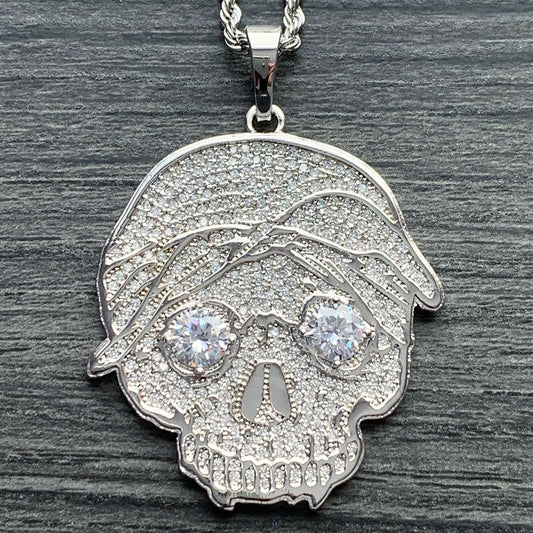 Iced Out 'G59 Skull' Necklace
