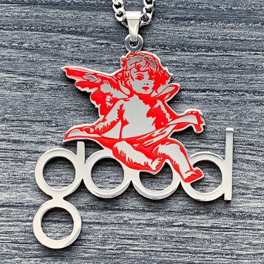 Red 'GOOD Music' Necklace