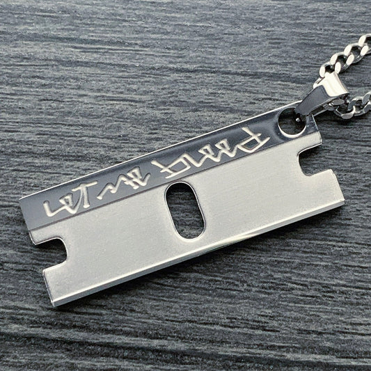 'Let Me Bleed 2' Razor Necklace