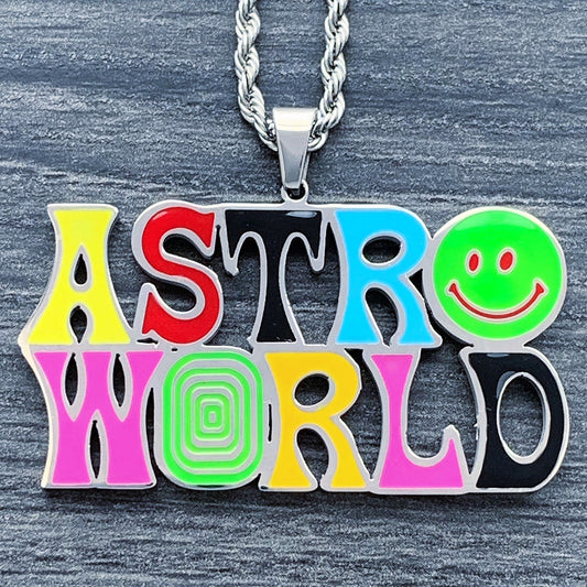 Multicolor 'ASTROWORLD' Necklace