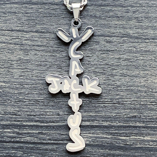 Etched 'Cactus Jack' Necklace