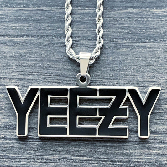 Black 'YEEƵY' Necklace
