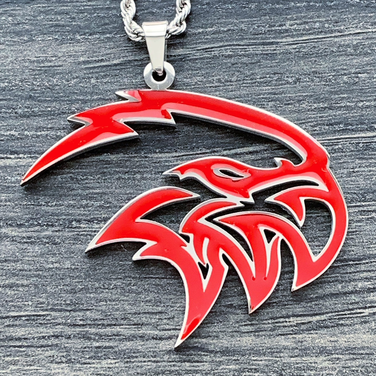 Red 'Trackhawk' Necklace