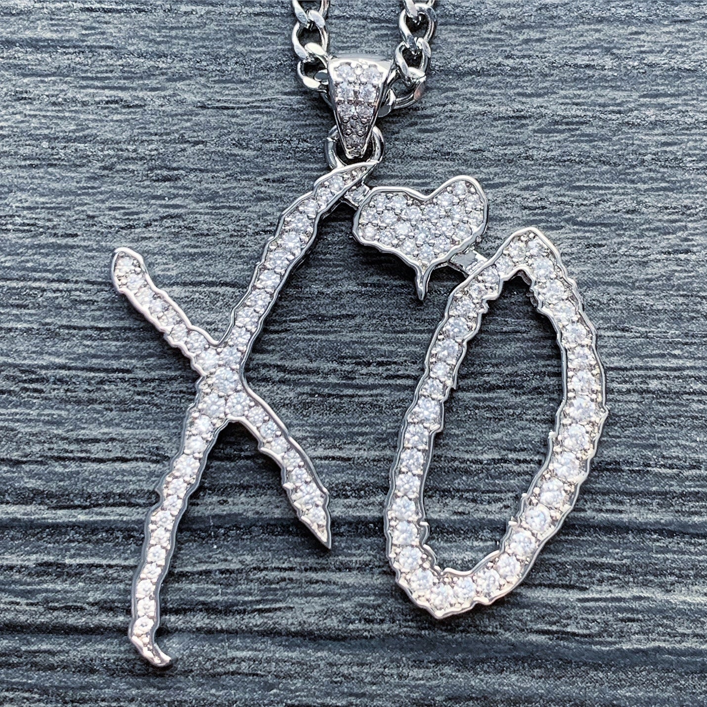 Iced Out 'XO' Necklace