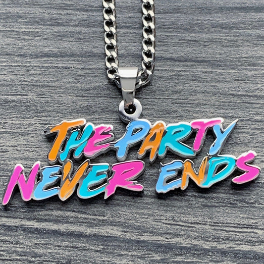 Colored 'The Party Never Ends' Necklace