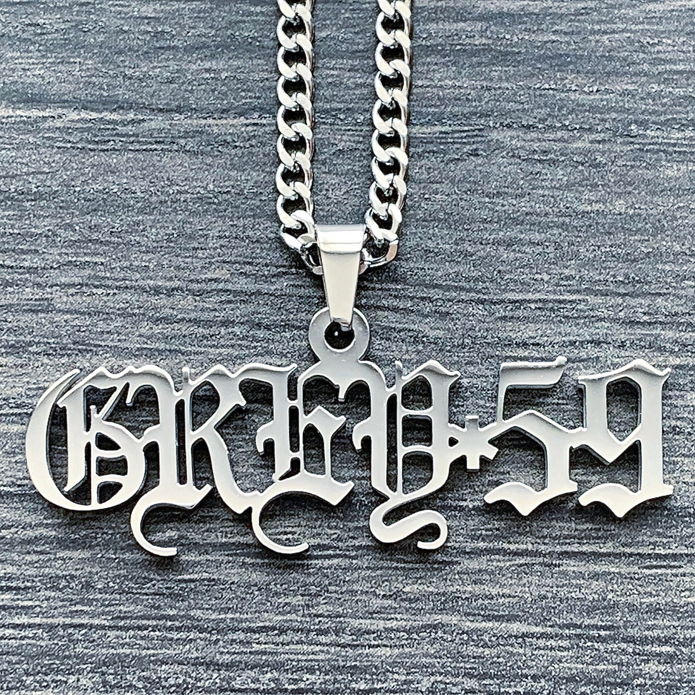 'GREY*59' Necklace