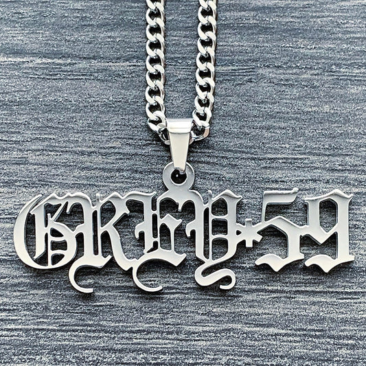 'GREY*59' Necklace