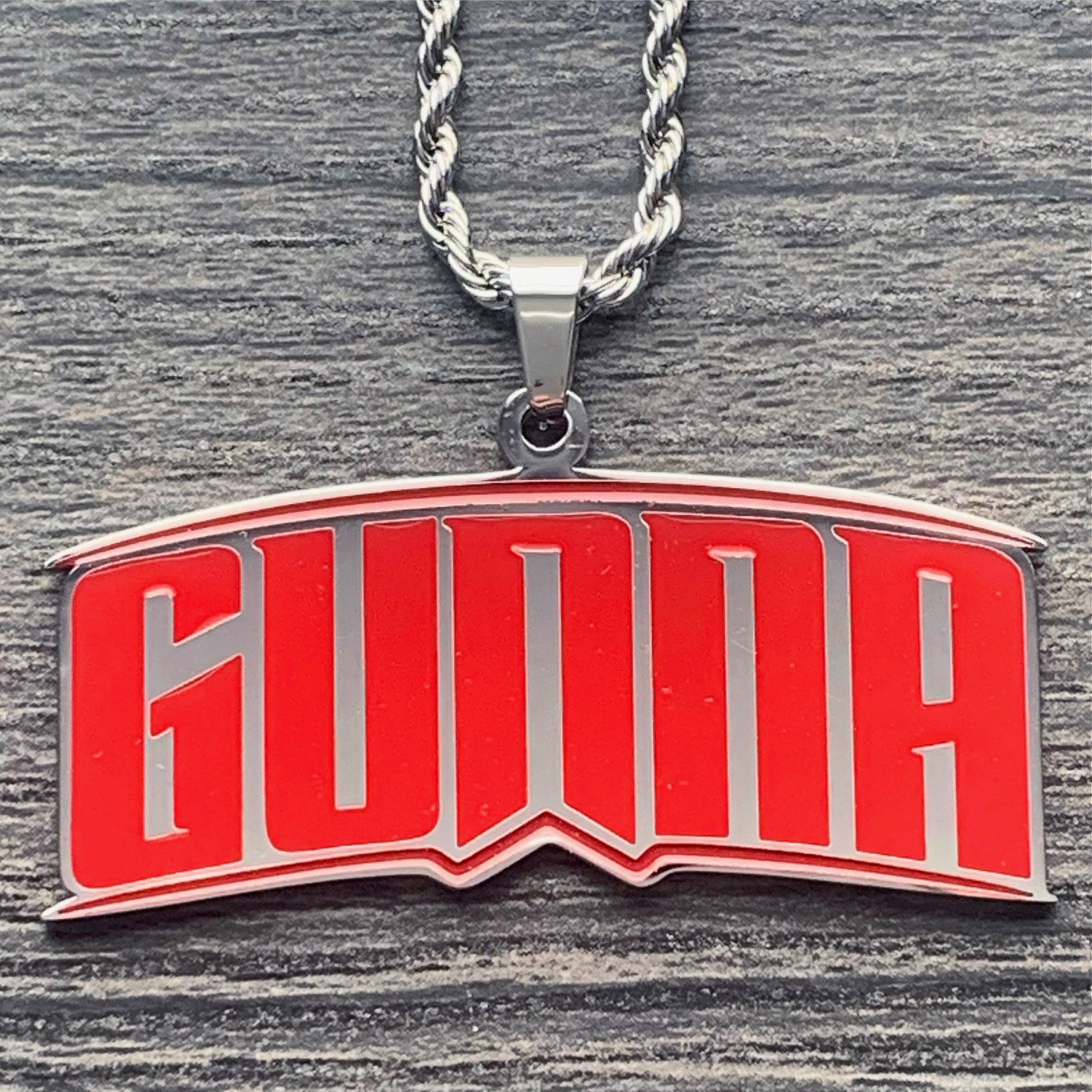 Red 'GUNNA' Necklace