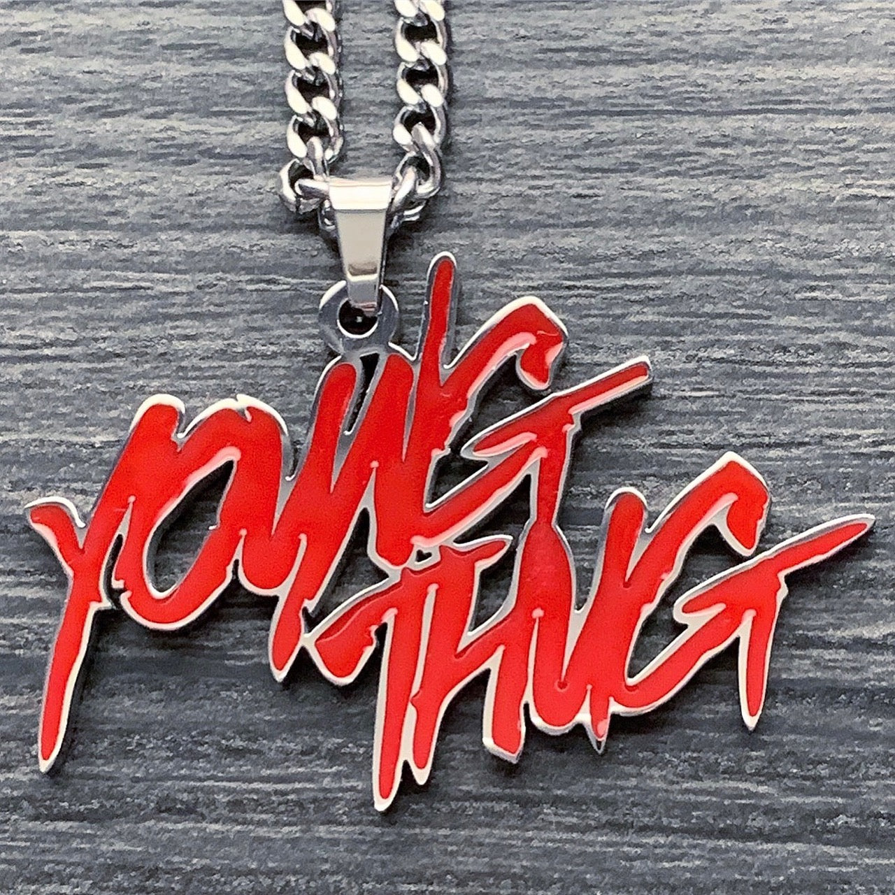 Red 'Young Thug' Necklace