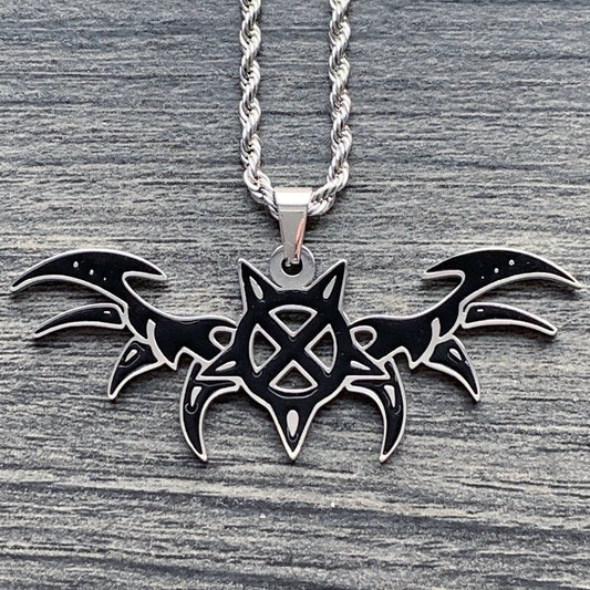 Black 'X Wing' Necklace