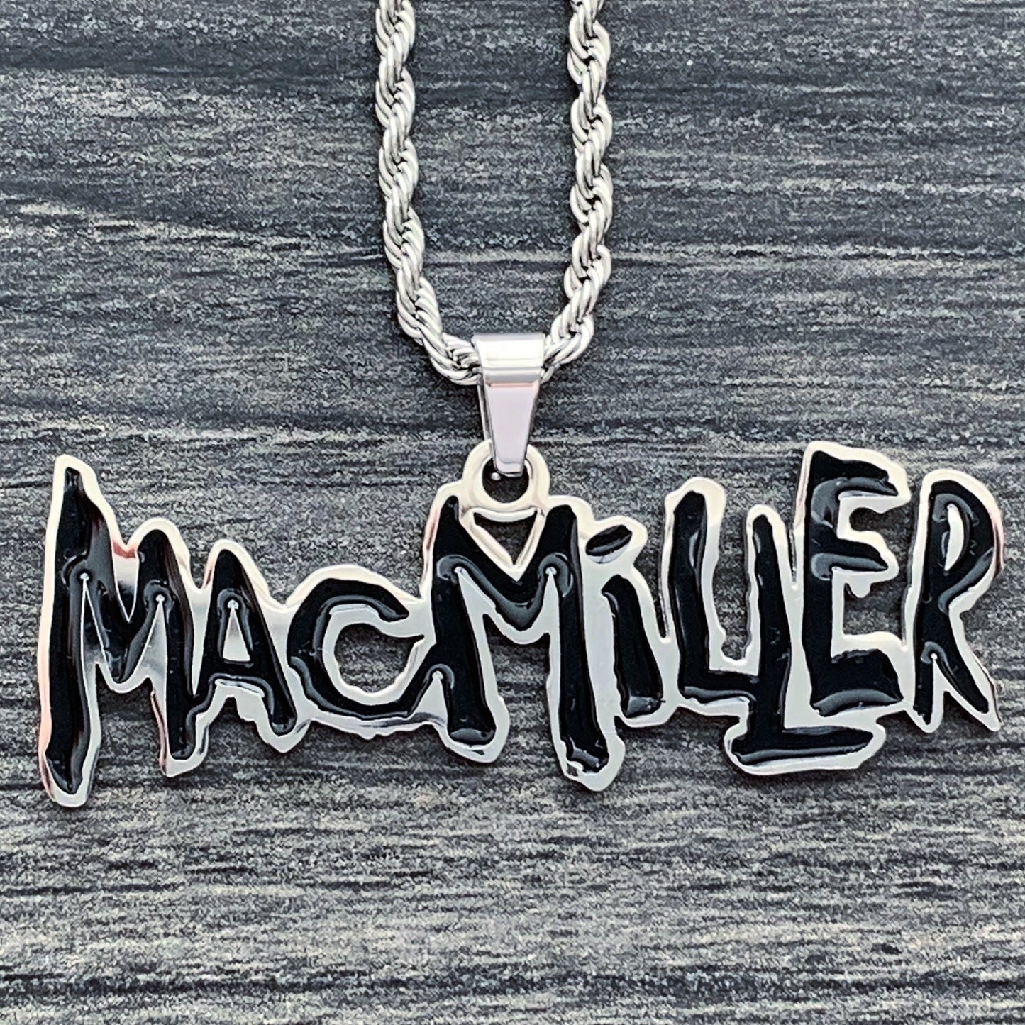 Black 'Mac Miller' Necklace