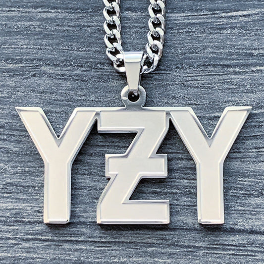 Etched 'YƵY' Necklace