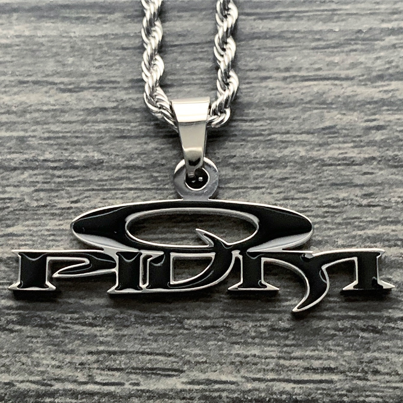 Black 'OPIUM' Necklace