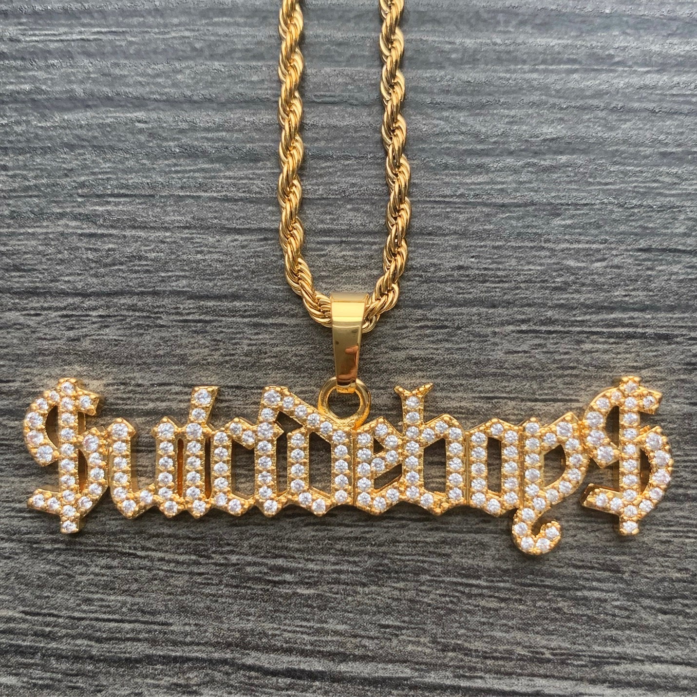 Iced Gold '$UICIDEBOY$' Necklace