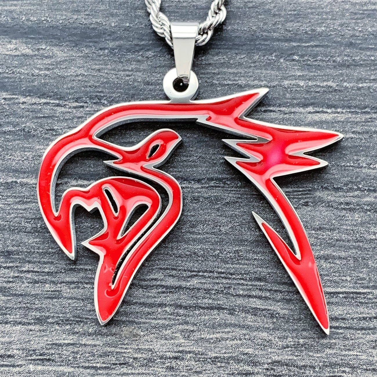 Red 'Trackhawk' Necklace