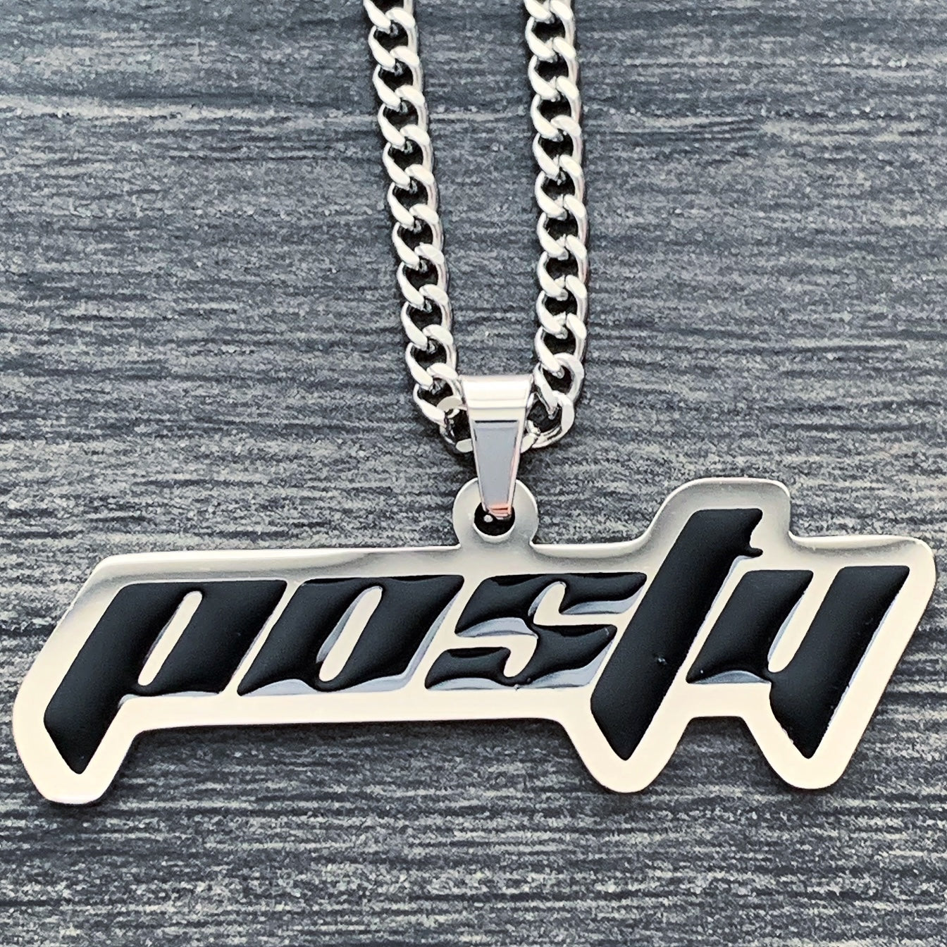 Black 'Posty' Necklace