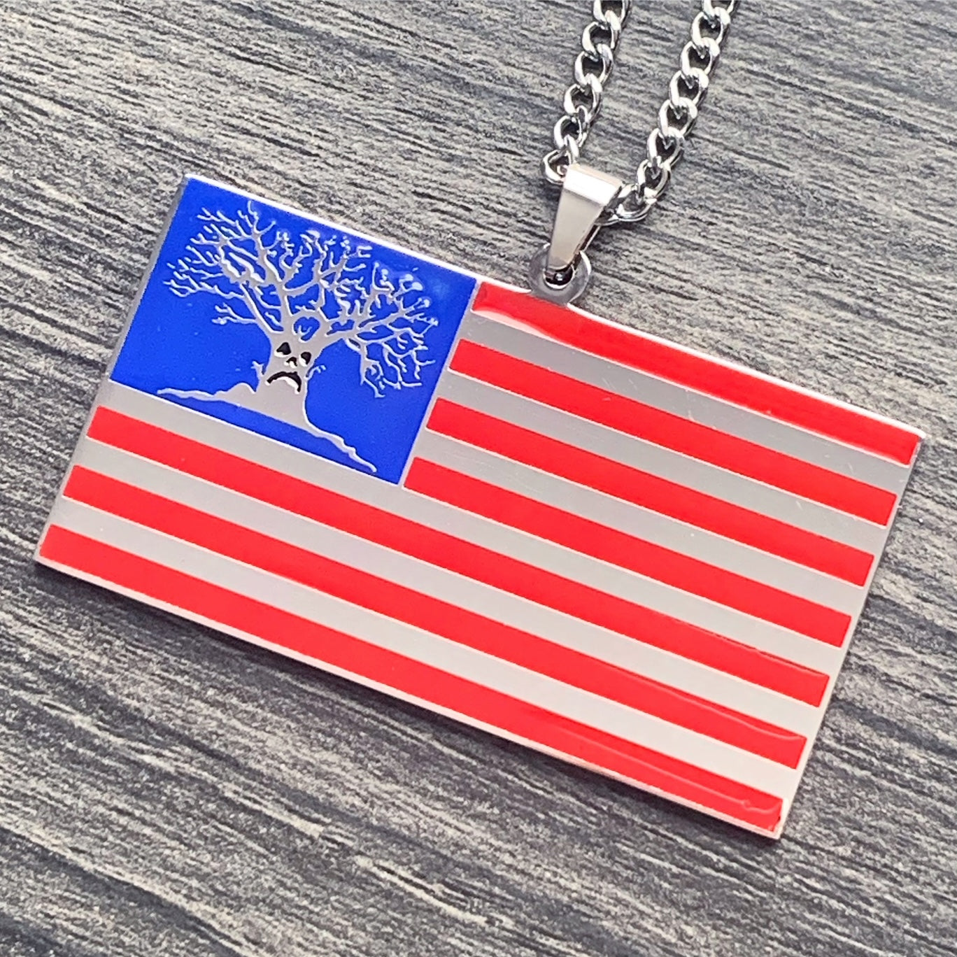 Colored 'Harold Flag' Necklace
