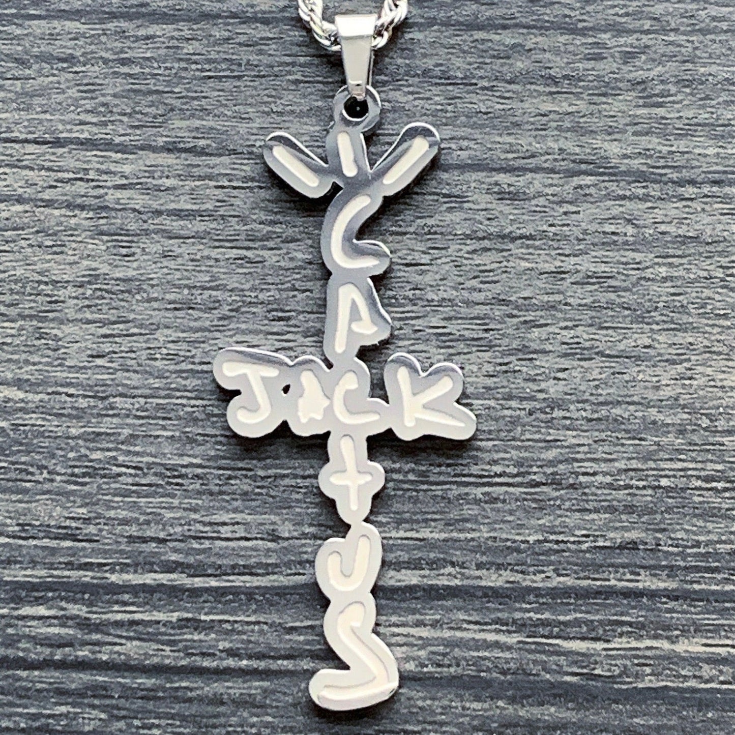 Etched 'Cactus Jack' Necklace