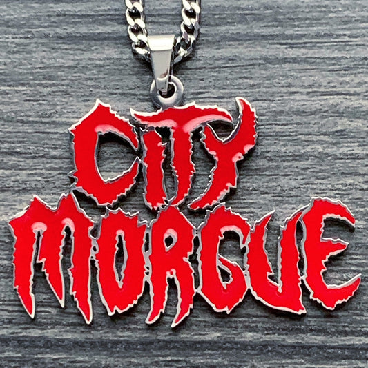 Red 'City Morgue' Necklace