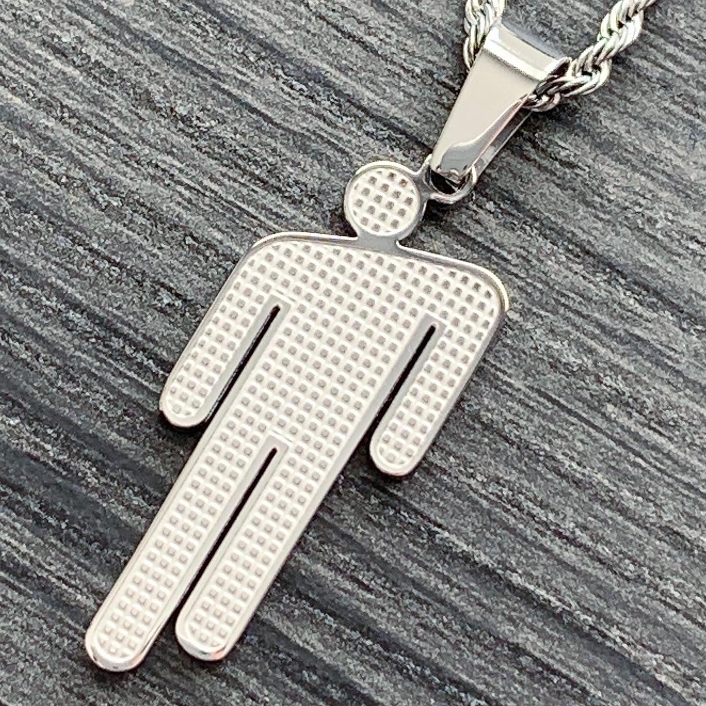 Etched 'Blohsh' Necklace