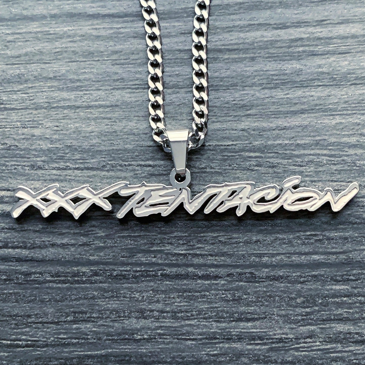 Etched 'XXXTENTACION' Necklace