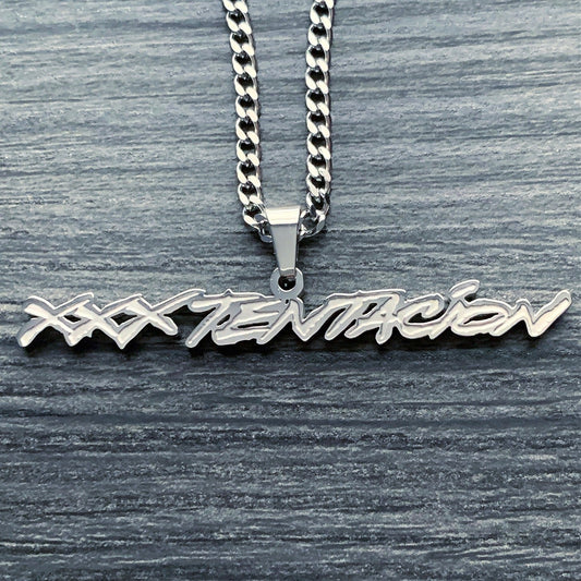 Etched 'XXXTENTACION' Necklace