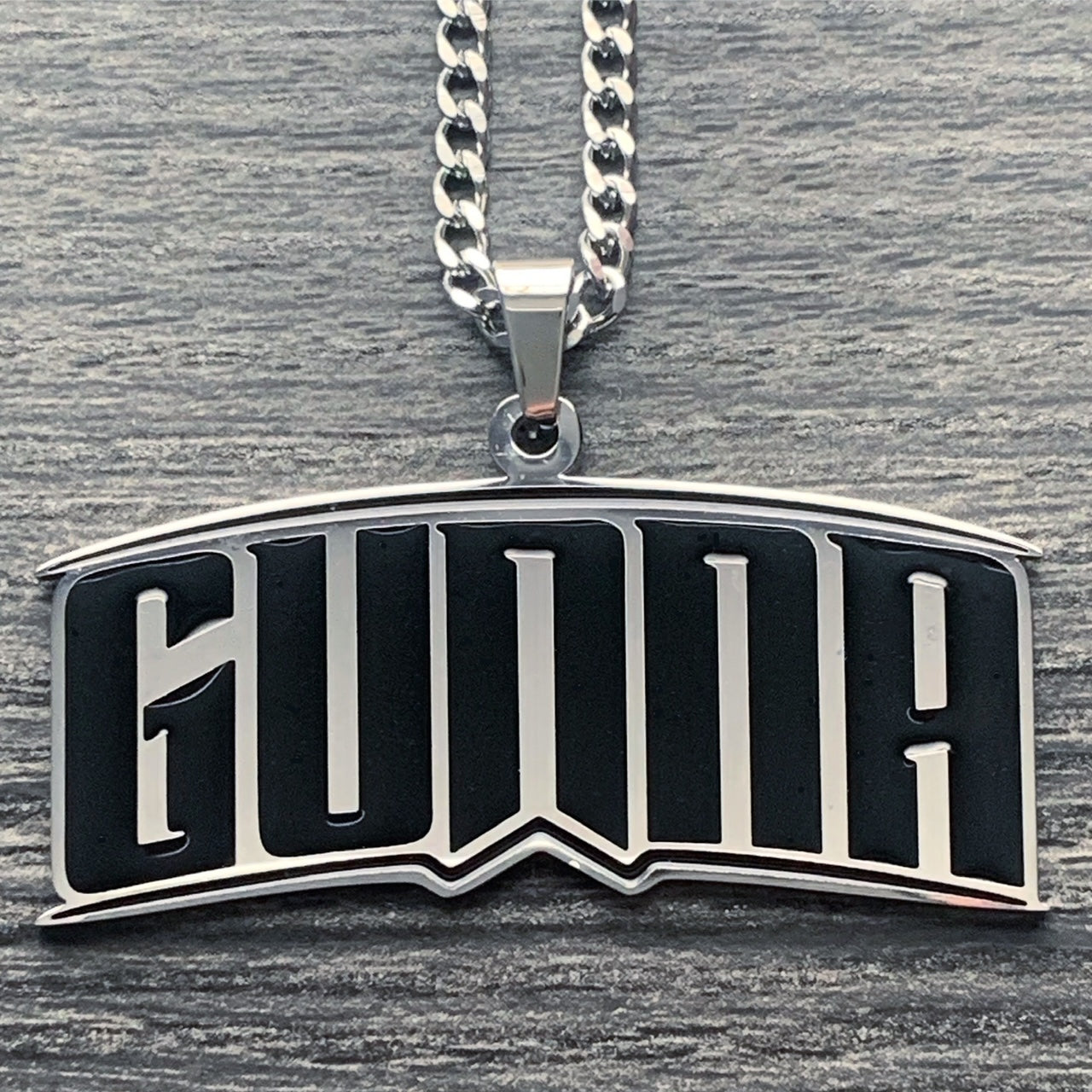 Black 'GUNNA' Necklace