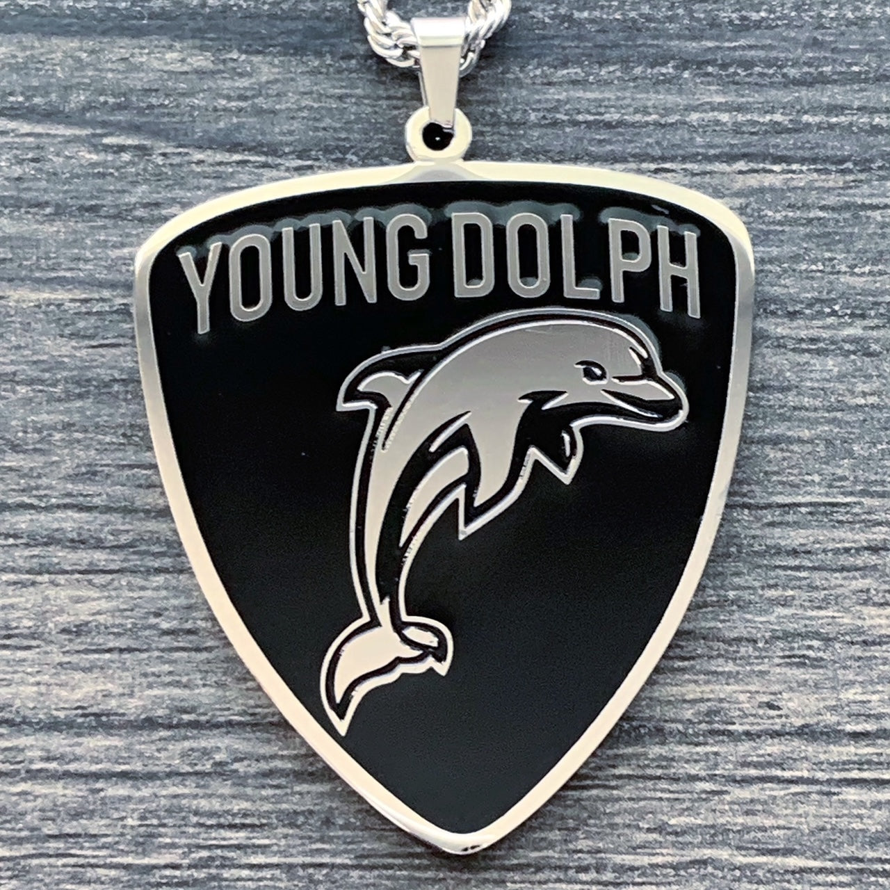 Black 'Young Dolph' Necklace