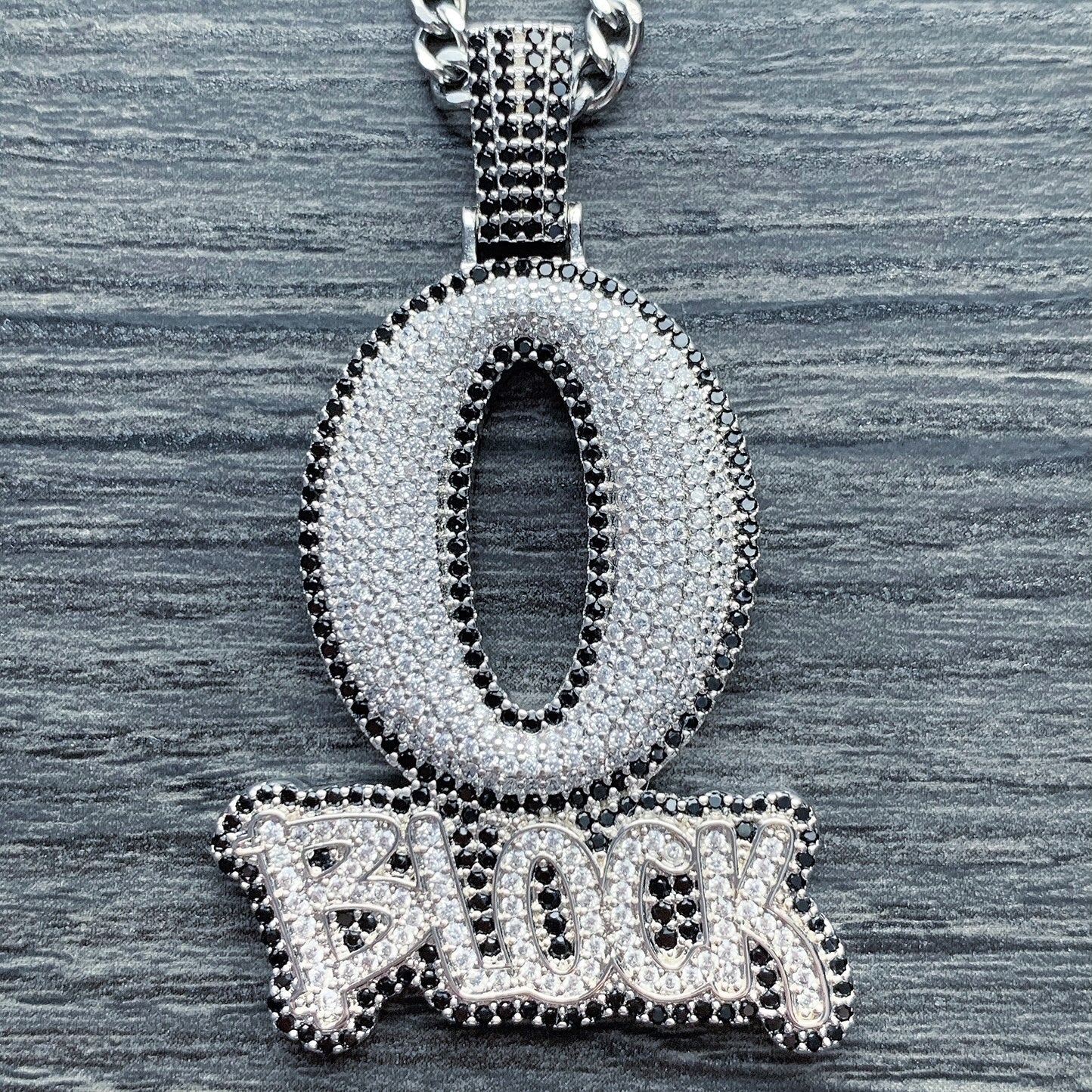 Iced Out 'O Block' Necklace