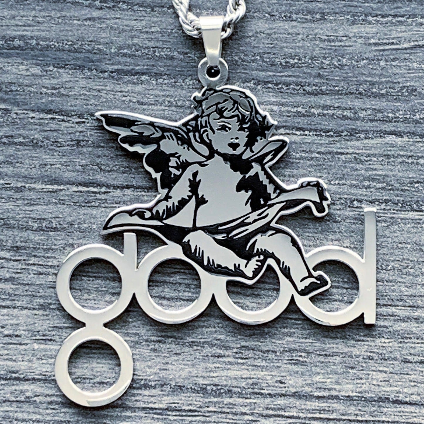 Black 'GOOD Music' Necklace
