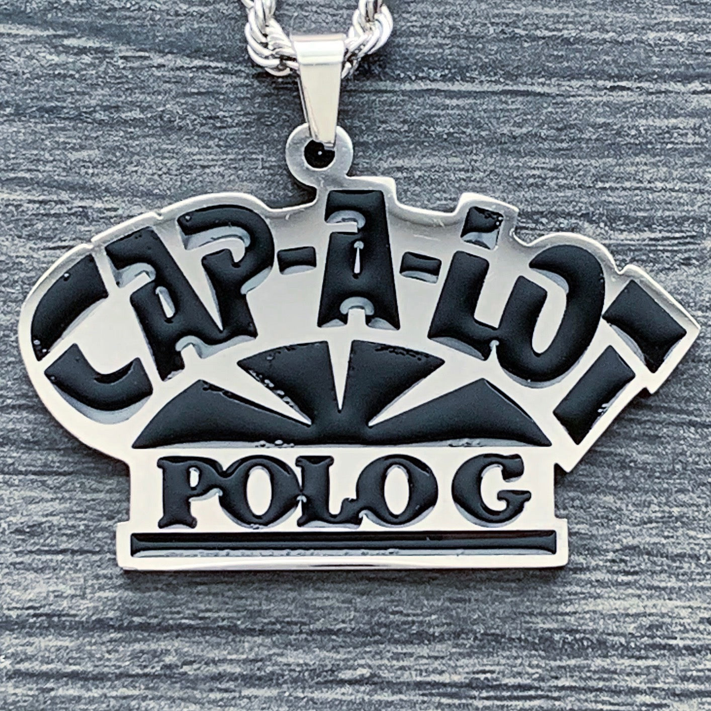 Black 'Cap-A-Lot' Necklace