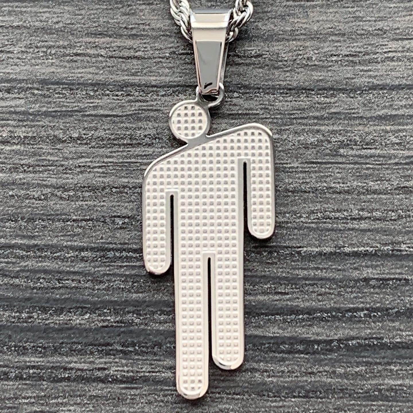 Etched 'Blohsh' Necklace