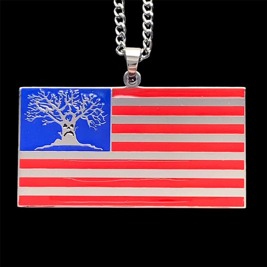 Colored 'Harold Flag' Necklace