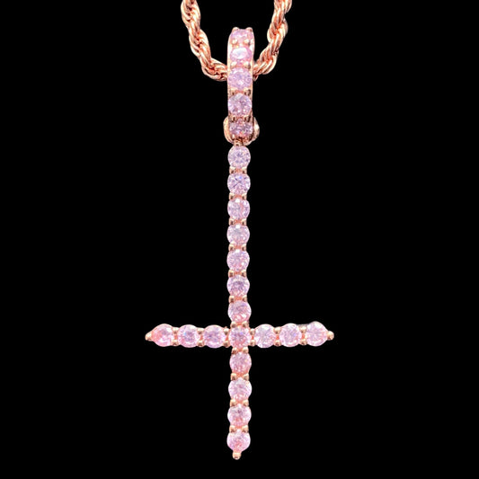 Rose 'Cross' Necklace