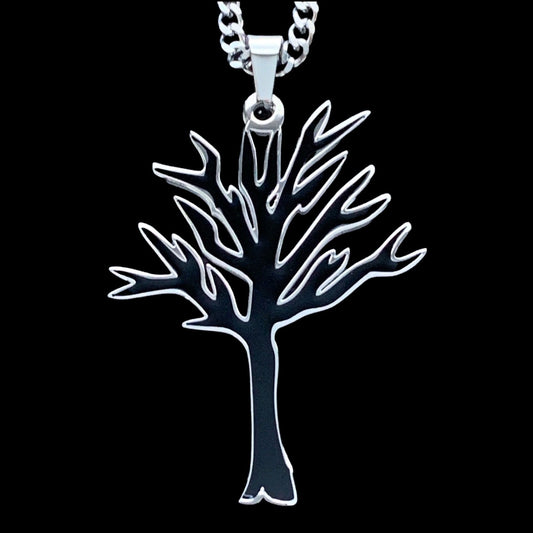 Black 'Tree of Life' Necklace