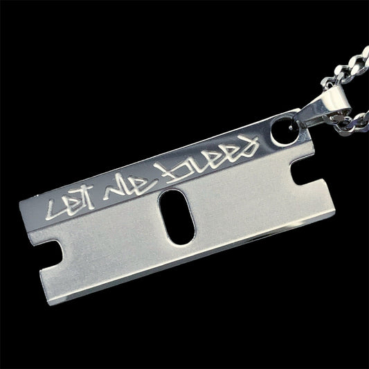 'Let Me Bleed' Razor Necklace