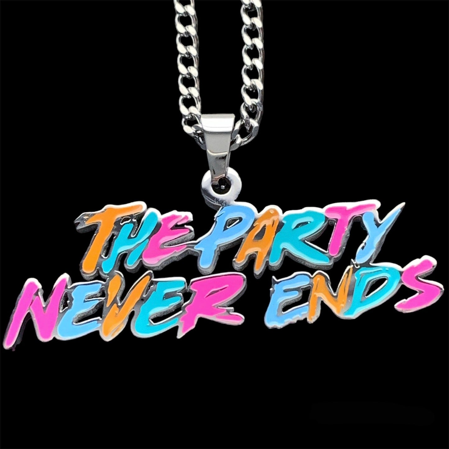Colored 'The Party Never Ends' Necklace
