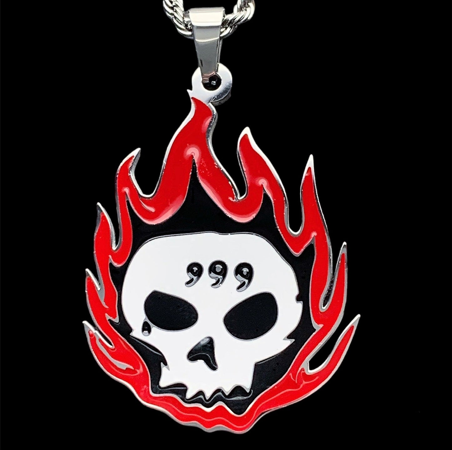 Colored '999 Skull' Necklace