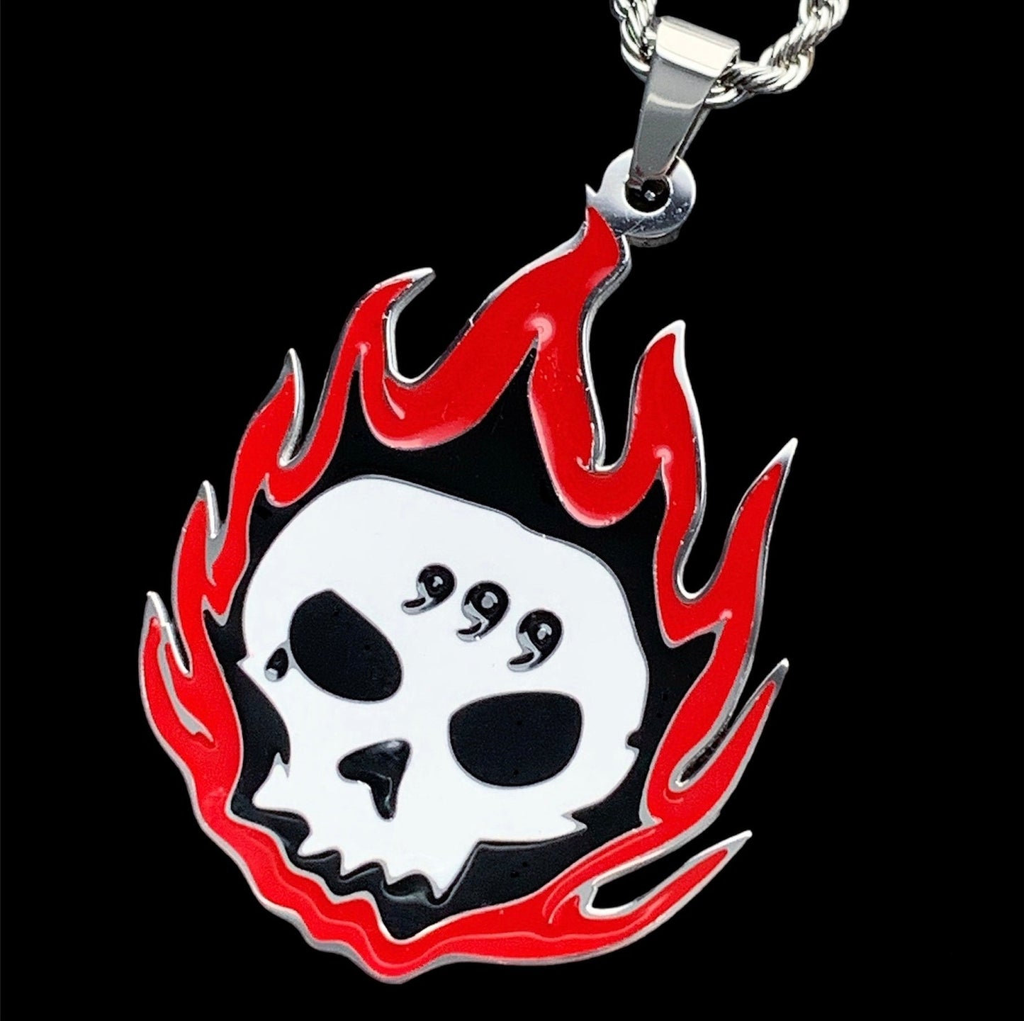 Colored '999 Skull' Necklace