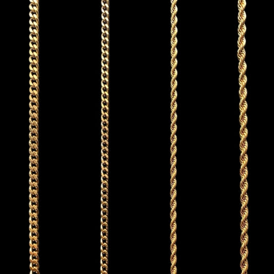Stainless Steel Chains (Gold Plated)